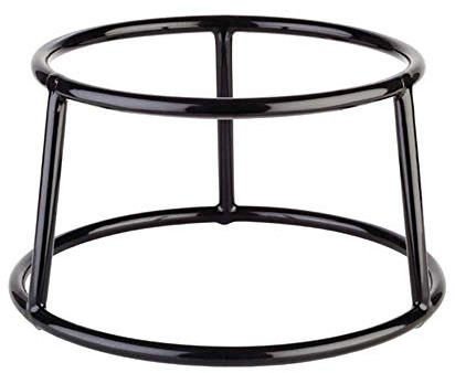 APS 33270 Support de Buffet « Multi Round », Support pour Assiettes, pour saladiers, avec revêtement antidérapant (PVC), Ø 15,5 ou 18 cm, Hauteur 10 cm, métal, Noir