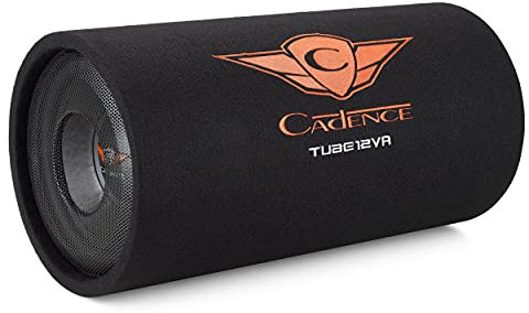 Cadence 1544749 Subwoofer in Cassa Amplificato Tube 12VA, 6cm x 9cm, Confezioni da 2
