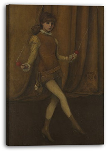 Printed Paintings Leinwand (80x120cm): James McNeill Whistler - Harmonie in Gelb und Gold: Die Go