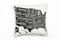 Paul Sinus Art Illustration, USA, Bundesstaaten, beige, schwarz Deko Kissen 40x40cm für Couch Sofa Lounge Zierkissen - Dekoration zum Wohlfühlen