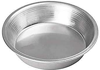 Winco APPL-8, 8'' Aluminum Round Pie Pan, Metal Baking Whooppie Plate, NSF
