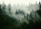 Forwall - Vlies Fototapete Wald Nebel Natur Bäume Landschaft Skandinavisch 416x290 cm - Fototapeten - Tapeten - für Wohnzimmer Schlafzimmer - Vliestapete Wandtapete Tapete 3D Effekt- inkl. Kleister