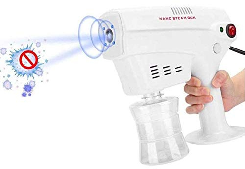 Electric ULV Sprayer, 260ML Blu-ray Nano Spray Gun, Portable ULV Fogger Machine for Hospital, Clothes, Home, Office, Shop,White