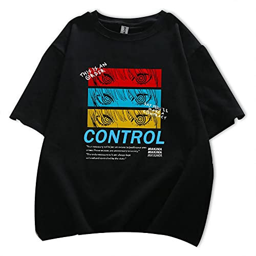 Chainsaw Man T-Shirt Summer Short Sleeve Makima T-Shirts Chainsaw Man Devil Power T-Shirt Casual Harajuku Streetwear for Men Women Teens