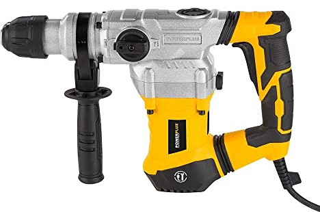 POWER plus Kombibohrmaschine POWX11721 Kombibohrer zum Bohren, Meisseln und Hämmern – Kombibohrer als Schlagbohrmaschine und Stemmhammer im Set mit Koffer und Zubehör wie Meissel und Bohrer