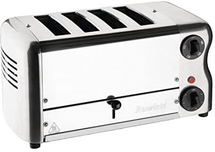 Rowlett 1.8kW Esprit 4-Slot Toaster with 2x Additional Elements & Sandwich Cage | Chrome | CH181