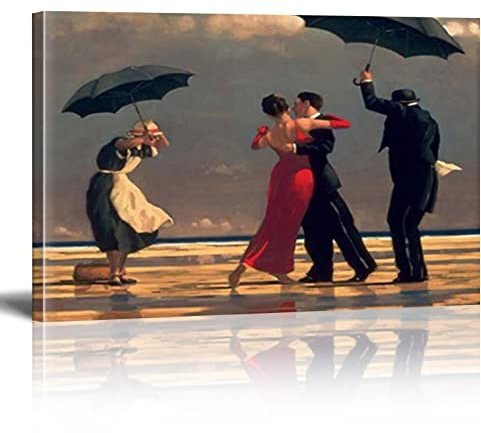 HOLEILUCK Edward Hopper tanzende Leinwandmalerei moderne Kunstwerke Poster und Drucke Wandkunstbild für Wohnzimmer Heimdekoration 60 x 93 cm (23,6 x 36,6 Zoll) mit Rahmen