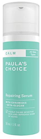 Paula's Choice CALM Repairing Serum - Sanft Hautserum Lindert Rötungen & Spendet Feuchtigkeit - für Rosazea Empfindliche Haut - mit Hyaluronsäure & Ceramide - Alle Hauttypen - 30 ml