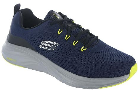 Skechers Men's Vapor Foam Trainers, Navy Mesh/Synthetic/Lime Trim, 7 UK