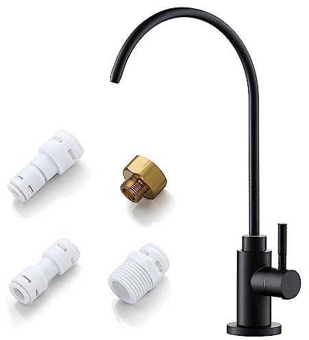 VMASSTONE - Grifo de filtro de agua, grifo de ósmosis inversa que se adapta a la mayoría de unidades de ósmosis inversa o sistema de filtración de agua en espacio sin aire, grifo de agua potable de