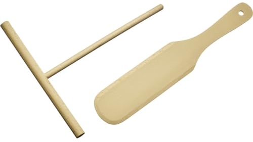 Westmark Spatule à crêpes et spatule Woody - Kit pratique pour préparer sans effort de délicieuses crêpes et crêpes fines - Bois - 2 pièces