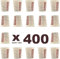 Leste 400 Vasos cafe desechables 200ml. Vasos de carton. Vaso de cafe para llevar 7oz, resistentes al calor. Vasos maquina vending, oficinas etc. Vasos para bebidas calientes y frías.