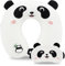 MissSoul Reisekissen, Kinder-Reisekissen mit Schlaf-Augenmaske, weiches Nackenkissen aus Memory-Schaum für Kinder, Jungen & Mädchen, Teenager, Reisezubehör für Flugzeug – Panda-Nackenkissen