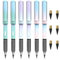 ALECPEA Ewiger Bleistift, 6 Stück Tintenloser Bleistift, Langlebiger Magischer Bleistift, Bleistifte Set, mit auswechselbaren Spitzen, unendlicher Bleistift (Gradient)