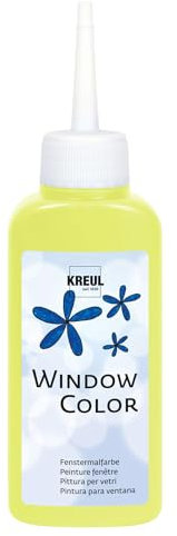 CREATIV DISCOUNT Window-Color-Malfarbe 80ml Leucht-Gelb