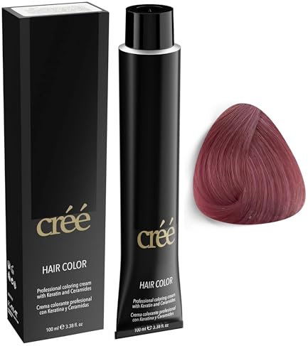 Cree Professional Metallic Series - Colorazione permanente per capelli, lunga durata, ricca e vibrante – Copertina grigia 100 ml (7 - pastello rosa, 3.4 Fl Oz (Pack of 1))