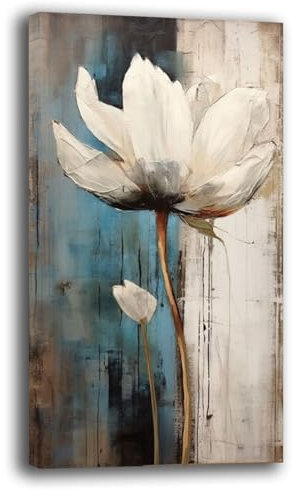 Quadri Moderni Soggiorno Verticale FIORI Quadro moderno calla calle da Parete Stampa su tela Canvas Decorazione Murale muro Arredo Camera da letto Cucina (4, 50x100 cm)