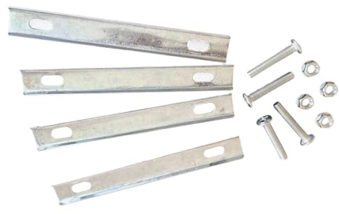kowaku Befestigungssätze für Fahrradkörbe hinten, Befestigungsschrauben, vielseitig einsetzbar, praktisch, stabil für Rennrad, Mountainbike, 4 Stück Feste Dichtungen