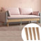 Pieds de canapé, Pieds de Meubles en Bois, Pieds de Commode, Pieds de Rechange avec Coussinets antidérapants, Lot de 4, pour chaises, Meubles de télévision, Tables Basses, Pieds Vintage, obl