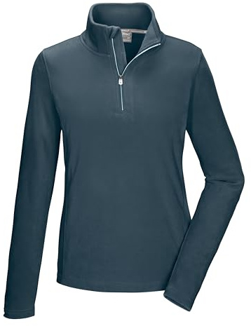 Killtec Damen Ksw 101 Wmn FLC Shrt Fleeceshirt mit Stehkragen und Reißverschluss (1er Pack)