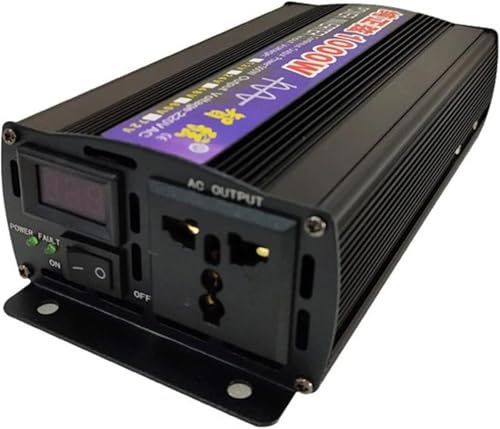 Inversor de Onda sinusoidal Pura 1000W 1600W 2000W 3000W 4000W 5000W 6000W 8000W 12V 24V 48V 60V 72V a 110V/220V/230V Transformador Corriente, Onda Inversor de Corriente camion(1000W,12Vto110V)