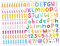 Operitacx Aufkleberbuchstaben 10er-pack Alphabet-aufkleber Zahlen Selbstklebende Buchstabenaufkleber Für Schilder Türen Autofenster Bastelprojekte