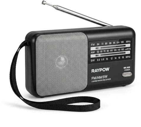 Radio portatile, 3 bande FM/AM/SW8~SW18 Transistor, borsa portatile, funziona con 2 batterie AA, piccola radio FM, altoparlante potente, uso interno ed esterno