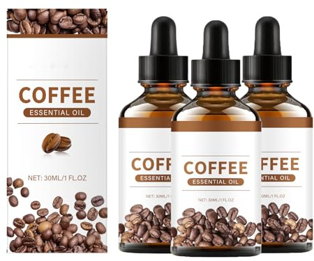 Pflegendes Kaffee-Körperöl - Spendet Feuchtigkeit und beruhigt trockene Haut - Langanhaltendes Kaffee-Aroma - Leichte, schnell absorbierende Textur für seidig glatte Haut - Verwöhngeschenk für (3PCS)