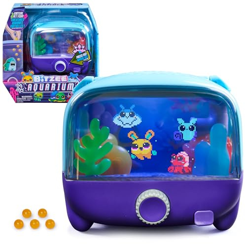 Bitzee Aquarium digitales Haustier, interaktives Spielzeug ab 5 Jahren | 30 digitale Tiere | 8 Minigames | Haptisches Füttern | Sensorisches Spielzeug | Reagiert auf Berührung
