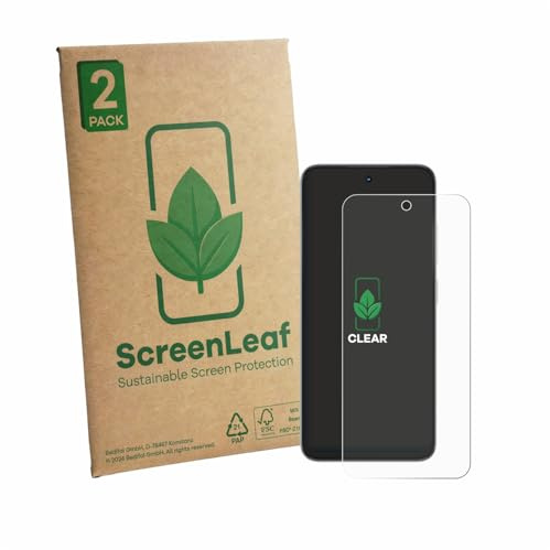 ScreenLeaf 2 Stück Schutzfolie für ZTE Nubia Focus 2 [nachhaltiger Displayschutz, Folie, transparent, kratzfest]