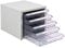 ADB Schubladencontainer Schubladenschrank Schubladen-Box Büro, 5 Schubladen, SC5, Metall, 206x280x350 mm, Werkstatt Organizer, Office, Schreibtisch