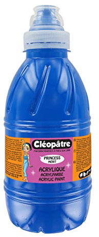 CLEOPATRE - PAM1-5 - Peinture Acrylique Princess Merit - Bleu primaire - Flacon 500 ml 7.5 x 7.5 x 19 cm