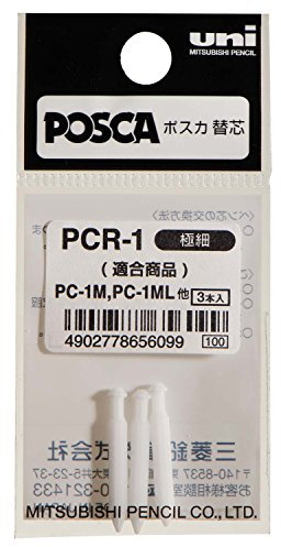 uni-ball POSCA (186702) Ersatzspitzen mit extra feiner Rundspitze, 3er Set