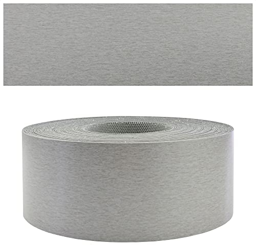 Mprofi MT® - Chant Melamine | 45mm X 5m | Bande de Chant Platine | Epaisseur 0,50mm | Facile à Appliquer | Pour Étagères, Meubles & Panneaux | Chant Thermocollant Durable