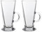 Latte Glass Tea Coffee Cup Mug (Fits Tassimo & Dolce Gusto) Size Large Set of 2 by Homestyle