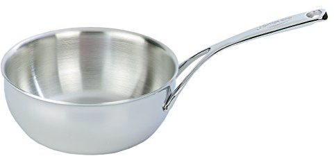 Demeyere Atlantis KONISCHE SAUTEUSE OHNE Deckel mit 22cm Durchmesser, 2,5l, Volumen und 8 cm h.