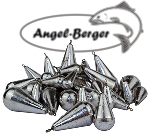 Angel Berger Birnenblei mit Wirbel Angelblei Blei (50g)