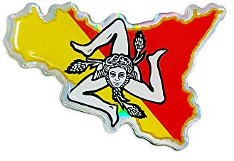 4R Quattroerre.it 14139 3D Aufkleber Sizilien