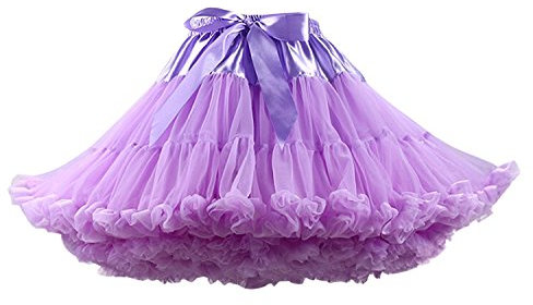 FOLOBE Tutu Costume Donna Balletto Danza a più Strati Gonna a Pieghe Adulto Lussuoso soffice Chiffon Petticoat Tulle Tutu Gonna