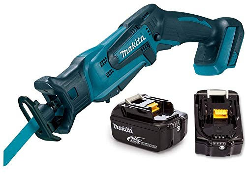 Makita DJR183Z 18V Cordless Li-ion Mini Reciprocating Saw with 2 x 5Ah Batteries