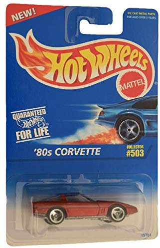 Hot Wheels Corvette #503 de los años 80 [ruedas de 3 radios], rojo