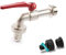 Rubinetto da Giardino, da 1 a Sfera in Ottone con Portagomma Maschio, da Esterno| Presa Rubinetto Universale in Omaggio Made in Italy| Set Rubinetti Irrigazione (1)
