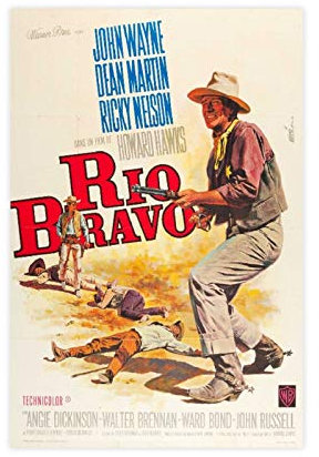Rio Bravo Kultiges Vintage-Filmposter, Leinwand-Kunstdruck, Gemälde für Wohnzimmer, Schlafzimmer, Dekoration, ungerahmt: 30 x 45 cm
