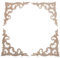 2 Stück Holz-Onlay-Applikationen, unlackierte Eckschnitzereien, dekorative Aufkleber, Möbeldekoration für Wand, Bett, Tür, Kamin, Kommode, Decke, Schrank, DIY-Projekt, 15 x 15 cm