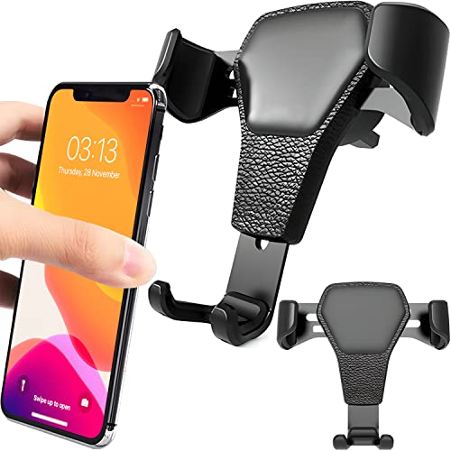 Retoo Kfz Auto Handyhalterung mit Silikonschutz, Handy Halterung für 4,5 – 6 Zoll Smartphone zum Auto Lüftung, Universal Handyhalter Kompatibel mit Samsung, LG, iPhone, Huawei, Xiaomi, Schwarz