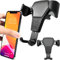 Retoo Kfz Auto Handyhalterung mit Silikonschutz, Handy Halterung für 4,5 – 6 Zoll Smartphone zum Auto Lüftung, Universal Handyhalter Kompatibel mit Samsung, LG, iPhone, Huawei, Xiaomi, Schwarz