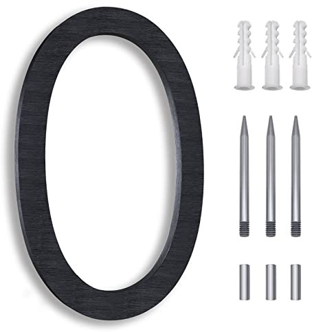 Numero civico 20,3 cm, nero 0