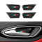 OYDDL 4PCS Kohlefaser Aufkleber Innentür Abdeckung Dekoration Aufkleber kompatibel mit Alfa Romeo Giulia Stelvio 2017 2018 2019 2020 2021 Auto Accessories (Italien Stil)