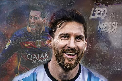 Myartstyle - Poster, Plakat 40 x 30 cm L. Messi Sport Fußball Beste Spieler OHNE RAHMEN P-Sp-205-36