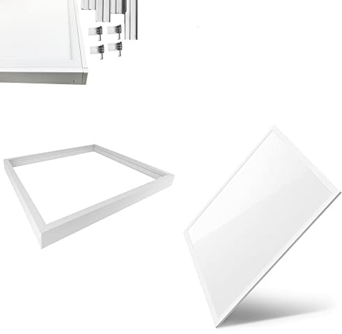 Braytron LED Panel Einbau 62 x 62cm | 40W 4000 Lumen | Rasterleuchte Einlegeleuchte Deckenleuchte Odenwalddecke | mit Aufbaurahmen | neutralweiß